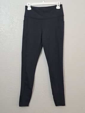 Victoria's Secret Black High-Waist 28" Pocket Leggings Womens Medium Long
